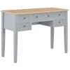 LES TENDANCES Bureau 5 Tiroirs Bois Clair Et Pin Massif Gris Dean 2 LES TENDANCES Bureau 5 Tiroirs Bois Clair Et Pin Massif Gris Dean -France Bureau Soldes 2022 66902088 1