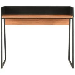 LES TENDANCES Bureau Bois Marron Et Métal Noir Papyrus -France Bureau Soldes 2022 66902471 2