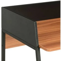 LES TENDANCES Bureau Bois Marron Et Métal Noir Papyrus -France Bureau Soldes 2022 66902471 5