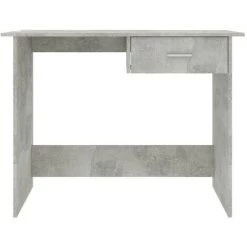 LES TENDANCES Bureau 1 Tiroir Bois Gris Béton Athena 10 LES TENDANCES Bureau 1 Tiroir Bois Gris Béton Athena -France Bureau Soldes 2022 66902475 4