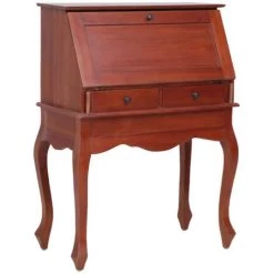 LES TENDANCES Bureau 9 Tiroirs Acajou Massif Foncé Maldone 8 LES TENDANCES Bureau 9 Tiroirs Acajou Massif Foncé Maldone -France Bureau Soldes 2022 66902487 2