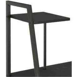 LES TENDANCES Bureau 4 étagères Bois Et Métal Noir Rohan 11 LES TENDANCES Bureau 4 étagères Bois Et Métal Noir Rohan -France Bureau Soldes 2022 66902504 5