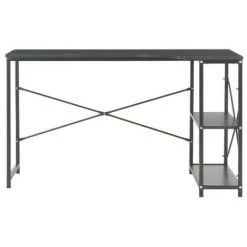 LES TENDANCES Bureau 2 étagères Bois Et Métal Noir Yavy -France Bureau Soldes 2022 66902572 3