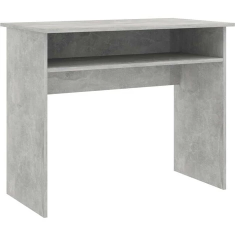 LES TENDANCES Bureau Gris Béton 90x50x74 Cm 5 LES TENDANCES Bureau Gris Béton 90x50x74 Cm – Image 3