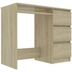 LES TENDANCES Bureau Chêne Sonoma 90x45x76 Cm 9 LES TENDANCES Bureau Chêne Sonoma 90x45x76 Cm -France Bureau Soldes 2022 66903640 3