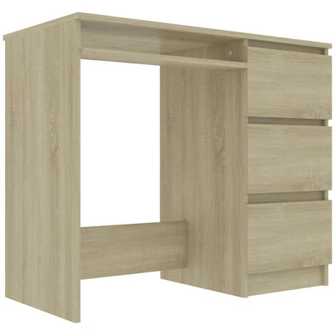 LES TENDANCES Bureau Chêne Sonoma 90x45x76 Cm 5 LES TENDANCES Bureau Chêne Sonoma 90x45x76 Cm – Image 3
