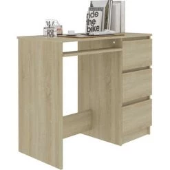 LES TENDANCES Bureau Chêne Sonoma 90x45x76 Cm 10 LES TENDANCES Bureau Chêne Sonoma 90x45x76 Cm -France Bureau Soldes 2022 66903640 4