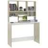 LES TENDANCES Bureau Avec étagères Blanc Chêne Sonoma 110x45x157 Cm -France Bureau Soldes 2022 66903716 1