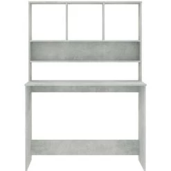 LES TENDANCES Bureau Avec étagères Gris Béton 110 X 45 X 157 Cm 10 LES TENDANCES Bureau Avec étagères Gris Béton 110 X 45 X 157 Cm -France Bureau Soldes 2022 66903721 4