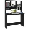 LES TENDANCES Bureau Avec étagères Noir 110 X 45 X 157 Cm -France Bureau Soldes 2022 66904188 1