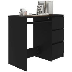 LES TENDANCES Bureau Noir 90x45x76 Cm -France Bureau Soldes 2022 66904682 4
