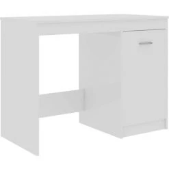 LES TENDANCES Bureau Blanc Brillant 100x50x76 Cm -France Bureau Soldes 2022 66904701 3