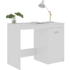 LES TENDANCES Bureau Blanc Brillant 100x50x76 Cm -France Bureau Soldes 2022 66904701 5