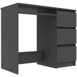 LES TENDANCES Bureau Gris 90x45x76 Cm -France Bureau Soldes 2022 66904708 3