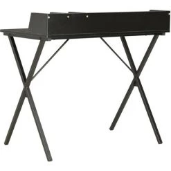 LES TENDANCES Bureau Noir 80x50x84 Cm 10 LES TENDANCES Bureau Noir 80x50x84 Cm -France Bureau Soldes 2022 66905266 4
