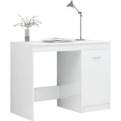 LES TENDANCES Bureau Blanc Brillant 140x50x76 Cm 11 LES TENDANCES Bureau Blanc Brillant 140x50x76 Cm -France Bureau Soldes 2022 66909886 5