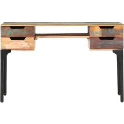 LES TENDANCES Bureau 118x48x75 Cm Bois De Récupération Massif -France Bureau Soldes 2022 66920260 4