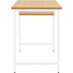 LES TENDANCES Bureau D'ordinateur Blanc/chêne Clair 105x55x72 Cm MDF Et Métal 10 LES TENDANCES Bureau D'ordinateur Blanc/chêne Clair 105x55x72 Cm MDF Et Métal -France Bureau Soldes 2022 66921755 4