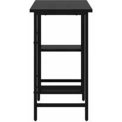 LES TENDANCES Bureau D'ordinateur Noir 80x40x72 Cm MDF Et Métal -France Bureau Soldes 2022 66923746 4