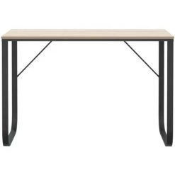 LES TENDANCES Bureau D'ordinateur Noir Et Chêne 110x60x73 Cm -France Bureau Soldes 2022 66924489 3