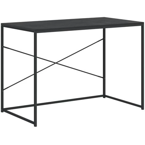 LES TENDANCES Bureau D'ordinateur Noir 110x60x70 Cm 3 LES TENDANCES Bureau D'ordinateur Noir 110x60x70 Cm