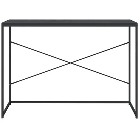 LES TENDANCES Bureau D'ordinateur Noir 110x60x70 Cm 5 LES TENDANCES Bureau D'ordinateur Noir 110x60x70 Cm – Image 3
