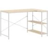 LES TENDANCES Bureau D'ordinateur Blanc Et Chêne 110x72x70 Cm 1 LES TENDANCES Bureau D'ordinateur Blanc Et Chêne 110x72x70 Cm -France Bureau Soldes 2022 66926055 1