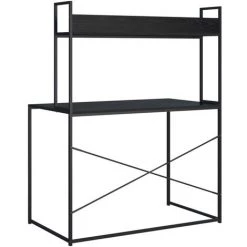 LES TENDANCES Bureau D'ordinateur Noir 110x60x138 Cm -France Bureau Soldes 2022 66926056 5