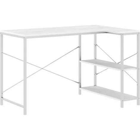 LES TENDANCES Bureau D'ordinateur Blanc 110x72x70 Cm 3 LES TENDANCES Bureau D'ordinateur Blanc 110x72x70 Cm