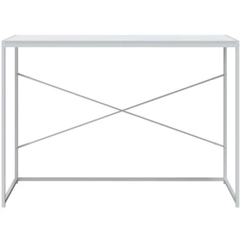 LES TENDANCES Bureau D'ordinateur Blanc 110x60x70 Cm 5 LES TENDANCES Bureau D'ordinateur Blanc 110x60x70 Cm – Image 3