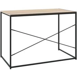 LES TENDANCES Bureau D'ordinateur Noir Et Chêne 110x60x70 Cm 11 LES TENDANCES Bureau D'ordinateur Noir Et Chêne 110x60x70 Cm -France Bureau Soldes 2022 66926205 5