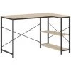 LES TENDANCES Bureau D'ordinateur Noir Et Chêne 110x72x70 Cm -France Bureau Soldes 2022 66926234 1