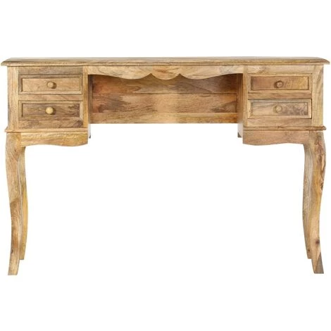 LES TENDANCES Bureau 115x45x75 Cm Bois De Manguier Massif 4 LES TENDANCES Bureau 115x45x75 Cm Bois De Manguier Massif – Image 2