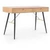 MOBILIER DECO LAURENE - Bureau Industriel 2 Tiroirs En Bois Et Métal Noir - Bois -France Bureau Soldes 2022 66950996 1