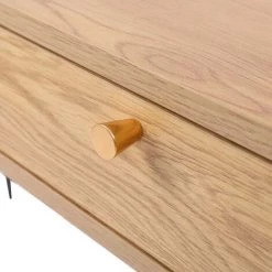 MOBILIER DECO LAURENE - Bureau Industriel 2 Tiroirs En Bois Et Métal Noir - Bois -France Bureau Soldes 2022 66950996 5