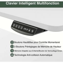 FEZIBO Bureau Assis Debout Électrique Avec 4 Tiroirs - 120*60 Cm Bureau Table Debout Réglable En Hauteur Acier Avec Système Anti-Collision, Support D'écran, Panneau Contrôle Fonctions Mémoires Brun 9 FEZIBO Bureau Assis Debout Électrique Avec 4 Tiroirs - 120*60 Cm Bureau Table Debout Réglable En Hauteur Acier Avec Système Anti-Collision, Support D'écran, Panneau Contrôle Fonctions Mémoires Brun -France Bureau Soldes 2022 66991792 3