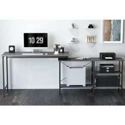 CUBICUBI Bureau D'angle En Forme L - 120*120 Cm Bureau D'Ordinateur Ecriture Table PC Bureau Avec 3 Etagères Rangements Amovibles, Pour Bureau à Domicile, Montage Facile, Style Industriel Gris 10 CUBICUBI Bureau D'angle En Forme L - 120*120 Cm Bureau D'Ordinateur Ecriture Table PC Bureau Avec 3 Etagères Rangements Amovibles, Pour Bureau à Domicile, Montage Facile, Style Industriel Gris -France Bureau Soldes 2022 66991882 4