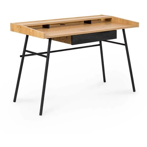 MOBILIER DECO MANOLO - Bureau Pupitre Style Vintage En Bois Et Métal - Bois 3 MOBILIER DECO MANOLO - Bureau Pupitre Style Vintage En Bois Et Métal - Bois