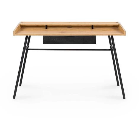 MOBILIER DECO MANOLO - Bureau Pupitre Style Vintage En Bois Et Métal - Bois 4 MOBILIER DECO MANOLO - Bureau Pupitre Style Vintage En Bois Et Métal - Bois – Image 2