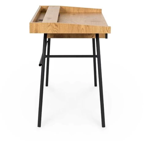 MOBILIER DECO MANOLO - Bureau Pupitre Style Vintage En Bois Et Métal - Bois 6 MOBILIER DECO MANOLO - Bureau Pupitre Style Vintage En Bois Et Métal - Bois – Image 4