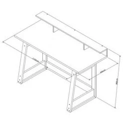 BEAUX MEUBLES PAS CHERS Bureau Et Surmeuble 135 Cm Chêne Et Noir 9 BEAUX MEUBLES PAS CHERS Bureau Et Surmeuble 135 Cm Chêne Et Noir -France Bureau Soldes 2022 67175999 4