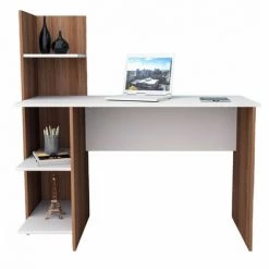 BEAUX MEUBLES PAS CHERS Bureau Et Rangement Intégré Blanc Châtaignier