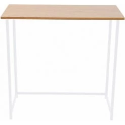 SVITA Bureau Pliable Étroit Économisant L'espace Table D'ordinateur Polyvalente 80x40x76cm Chêne -France Bureau Soldes 2022 67259265 4