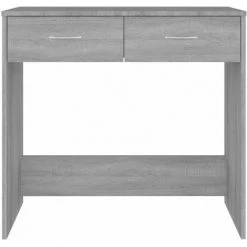 TRUE DEAL Bureau Sonoma Gris 80x40x75 Cm Bois D'ingénierie -France Bureau Soldes 2022 67298405 4