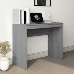 TRUE DEAL Bureau Sonoma Gris 90x40x72 Cm Bois D'ingénierie
