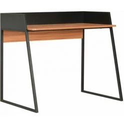 DOC&ET² Bureau Noir Et Marron 90x60x88 Cm - Noir -France Bureau Soldes 2022 67318777 2