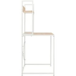 DOC&ET² Bureau D'ordinateur Blanc Et Chêne 120 X 60 X 138 Cm - Blanc 11 DOC&ET² Bureau D'ordinateur Blanc Et Chêne 120 X 60 X 138 Cm - Blanc -France Bureau Soldes 2022 67319239 5