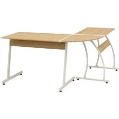 DOC&ET² Bureau D'angle En Forme De L Chêne - Brun -France Bureau Soldes 2022 67319306 4