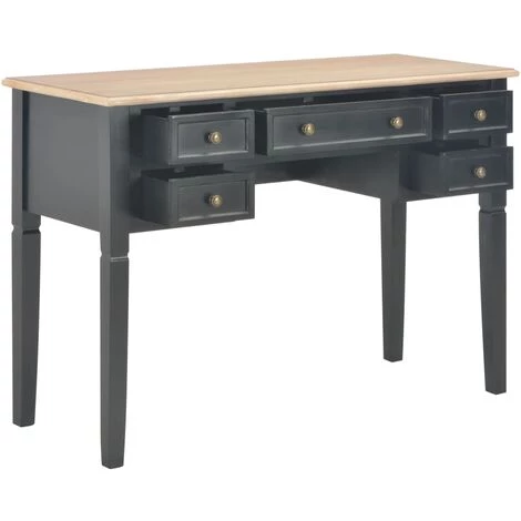 DOC&ET² 280071 Writing Desk Black 109.5x45x77.5 Cm Wood - Noir 3 DOC&ET² 280071 Writing Desk Black 109.5x45x77.5 Cm Wood - Noir