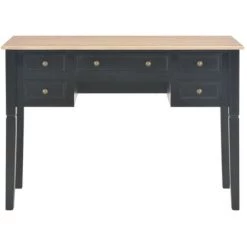DOC&ET² 280071 Writing Desk Black 109.5x45x77.5 Cm Wood - Noir 9 DOC&ET² 280071 Writing Desk Black 109.5x45x77.5 Cm Wood - Noir -France Bureau Soldes 2022 67320200 3